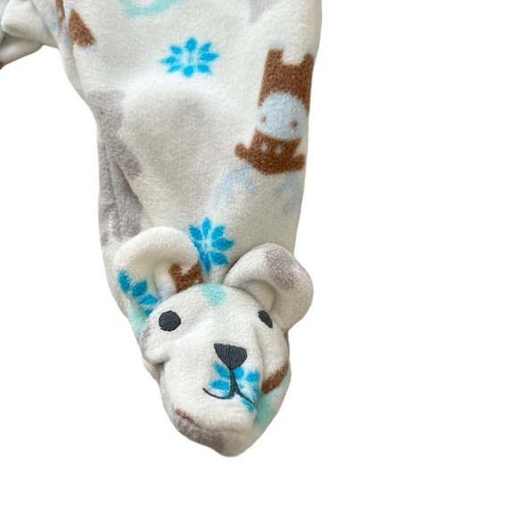 OSH KOSH B’gosh Fleece One Piece Bear Pajama 3 mos NWT - Picture 2 of 4
